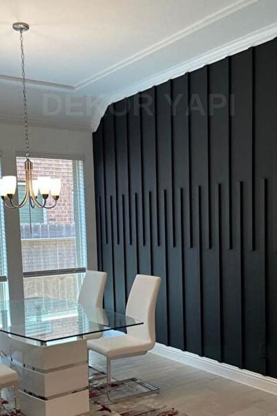 DİECOR Dekoratif Boyanabilir 4 Cm Duvar Çıtası Kesimli Hazır Paket