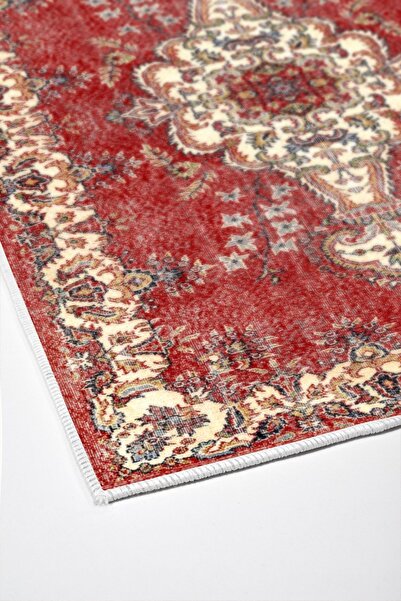 Alanur Home Alanur Trend Kaymaz Taban Dijital Banyo 2'li Klozet Takımı Kt483 Bordo