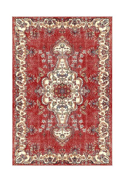 Alanur Home Set de toaletă digital pentru baie cu bază anti-alunecare Alanur Trend Kt483 Roșu Claret