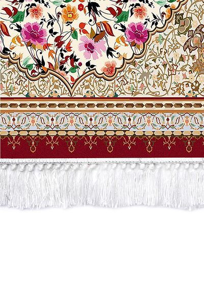Alanur Home Χαλί προσευχής με ψηφιακή εκτύπωση Brown Pearl 1021