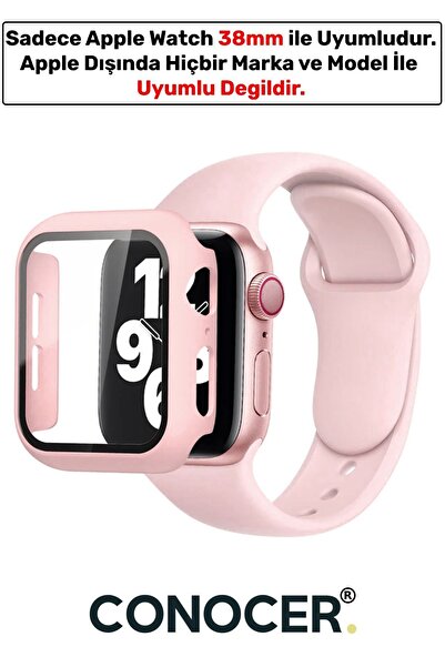 CONOCER Apple Watch 2-3-4-5-6-se (38 MM) Uyumlu Nike Kılıf Kasa Ve Ekran Koru...