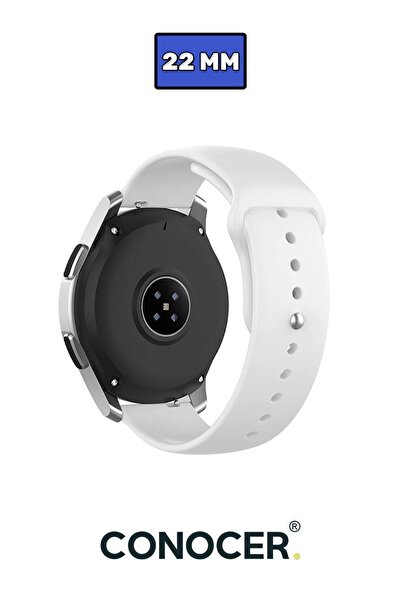 CONOCER Xiaomi Mi Watch Uyumlu 22mm Klasik Silikon Kordon Kayış