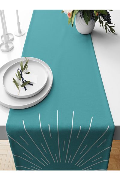 Bertille Home Series 140x40 Cm Digital Printed Minimalist Runner