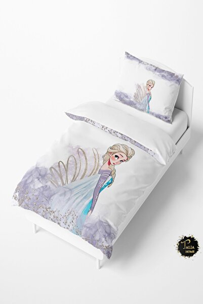 Talia Home طقم غطاء لحاف للأطفال والرضع بنمط إلسا TLAN-028