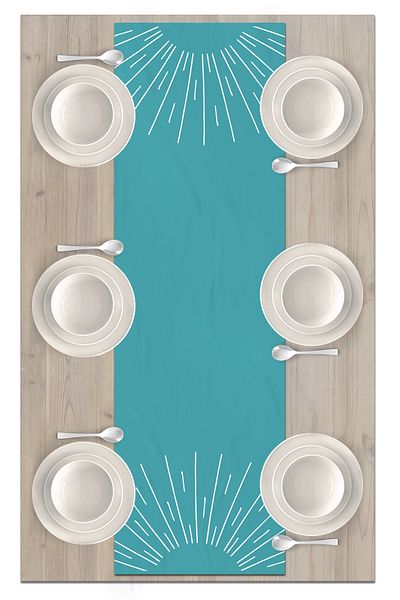 Bertille Home Series 140x40 Cm Digital Printed Minimalist Runner