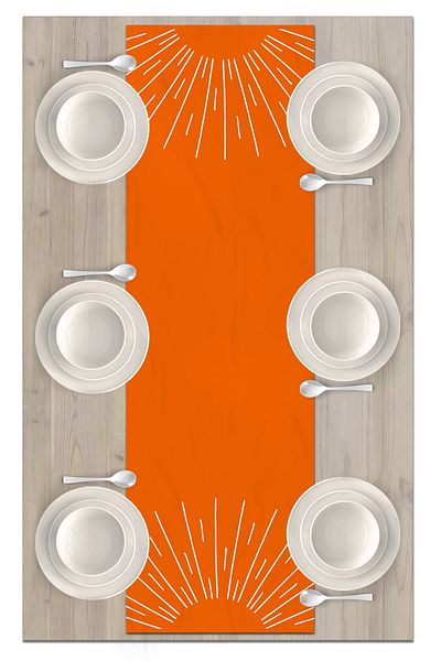 Bertille Home Series 140x40 Cm Digital Printed Minimalist Runner