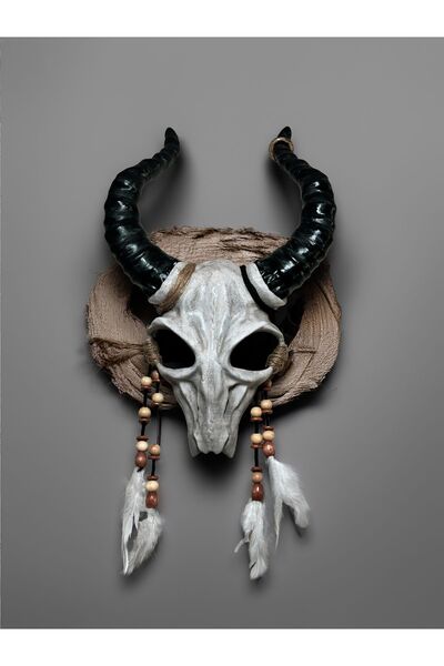 Venemask Şaman Keçi Kafatası Maskesi