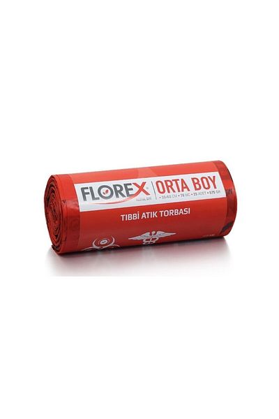 Florex Medium Size Medical Waste Garbage Bag 55 X 60 cm 1 Roll