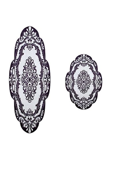 Alanur Home Σετ μπάνιου Alanur Dolunay Laser Cut 2 τεμαχίων St 210107 sy