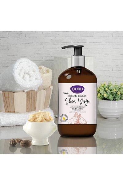 Duru Shea Butter Moisturizing Precious Oils - 2 Pieces x 500 ml Liquid Soap