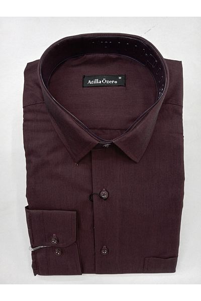 ATİLLA ÖZER Classic Loose Comfortable Fit - Iron-Hold Fabric, Single Pocket, Long Sleeve