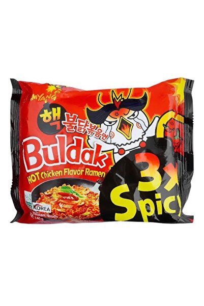 samyang buldak BULDAK 3X SPİCY HOT CHİCKEN FLAVOR RAMEN HELAL SERTİFİKALI