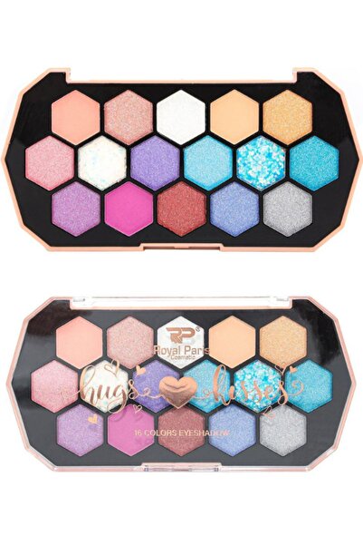 Acarlar Ticaret Kremsi Dokulu & Mat Bitişli/ışıltılı 16'lı Göz Far Paleti