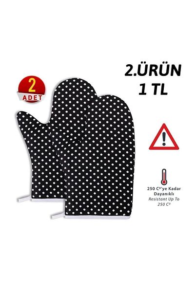 CDE Fireproof Heat Resistant Oven Gloves - (1 1)