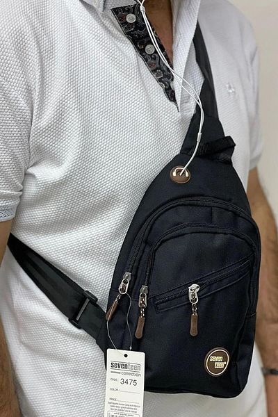 SEVENTEEN 3475 Men's Canvas Body Bag Crossbody Bag