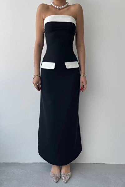 serkan Στράπλες φόρεμα σε vintage στυλ