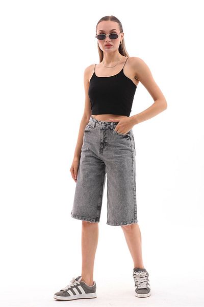 DENİKK Denim Trend Baggy Roller Capri Bermuda Jeans