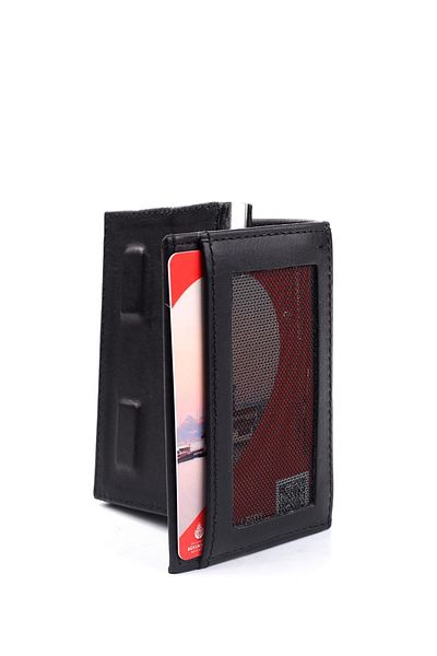 Papuçsepeti Мъжки портфейл с механизъм за карти Papuç Sepeti 5540 от естествена кожа
