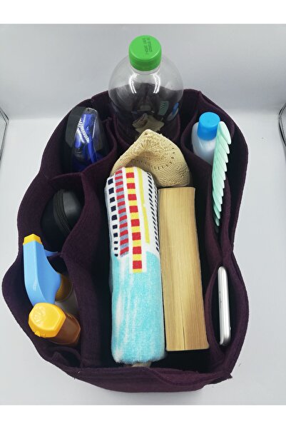 Marjinal Dark Purple Regulating Beach Bag