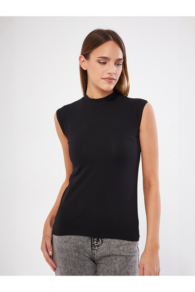 Fezzal Balıkçı Yaka Sıfır Kollu Pamuklu Penye Body