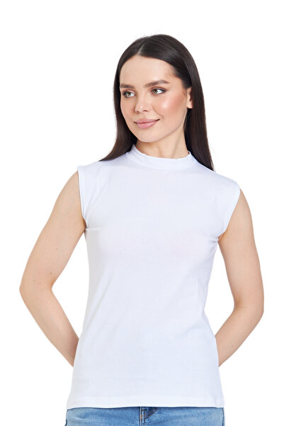 Fezzal Balıkçı Yaka Sıfır Kollu Pamuklu Penye Body