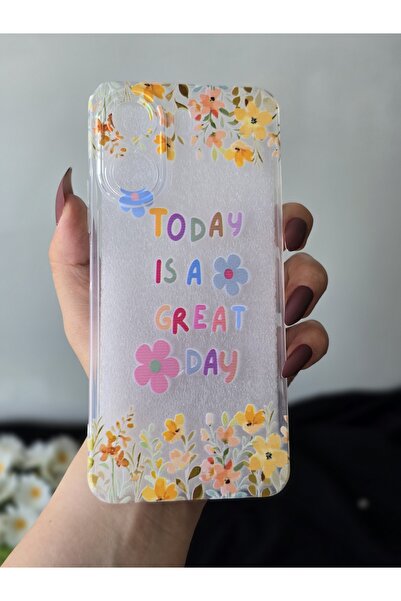 SUPER FRAME Xiaomi Redmi 13C Uyumlu Baskılı Şeffaf Telefon Kılıfı