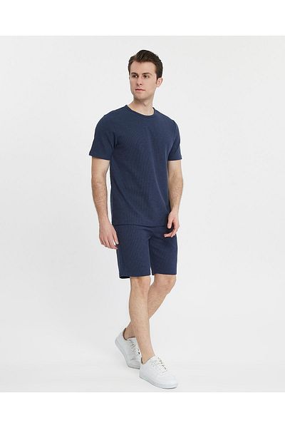 YHGTEKSTİL waffle fabric shorts suit