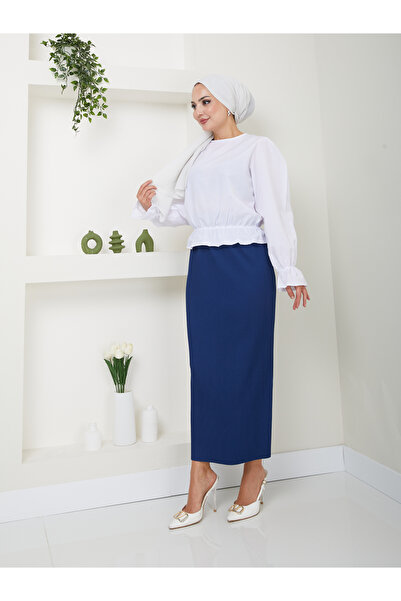 VOLT CLOTHİNG Fustă creion plisată pentru femei - Elegantă și confortabilă