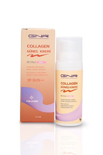 GNR GELNER NUTRITION RESEARCH 50 Spf+ Collagen Güneş Kremi BB Effect Pink 50 ml