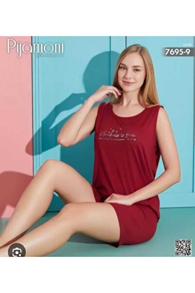 Pijamoni YAZLIK ŞORTLU TAKIM BAMBU KUMAŞ