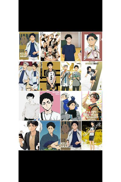 owl bag Σετ φωτοκαρτών με μοτίβο Haikyuu - Keiji Akaashi 16'L