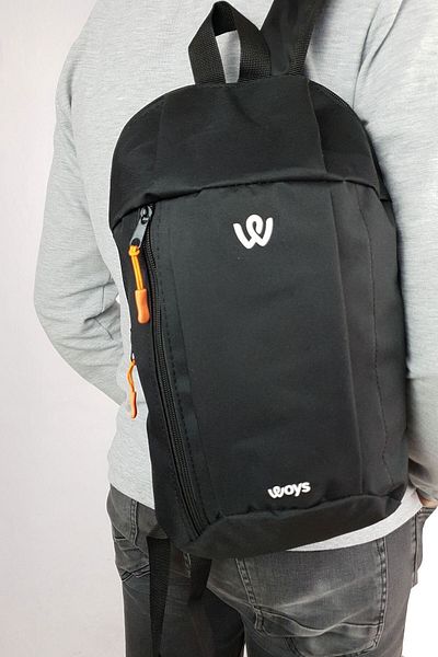 woys Μίνι σακίδιο πλάτης Unisex Black Camping Cycling Hiking