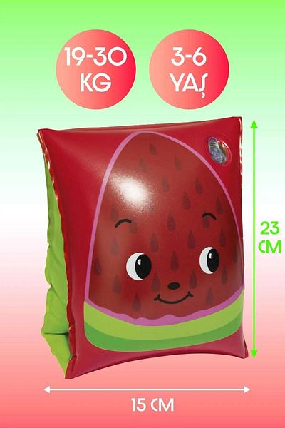 Ozsport 3-6 سنوات 19-30 كجم كم سباحة قابل للنفخ بنمط البطيخ