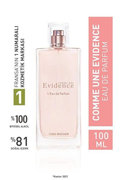 Yves Rocher Comme une Evidence EDP Kadın Parfümü – Eski Seri 100 ml (Son Kalanlar)