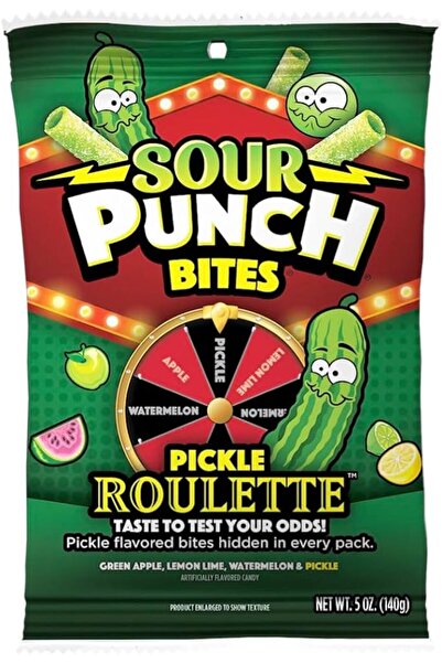 Sour & Sweet Sour Punch Bıtes Pıckle Roulette 140 gr