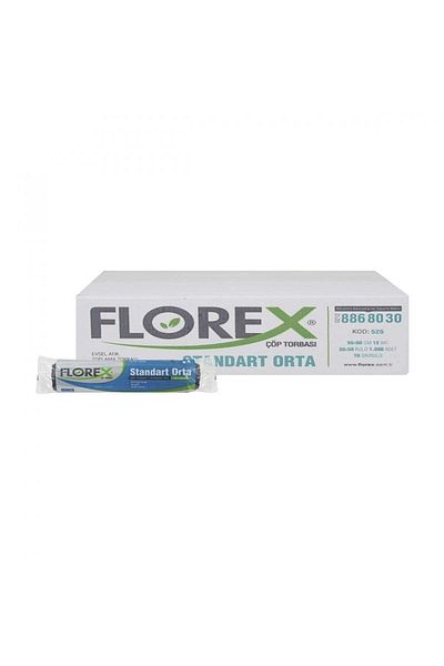 Florex Standard Medium Size Blue Garbage Bag X 50 Rolls