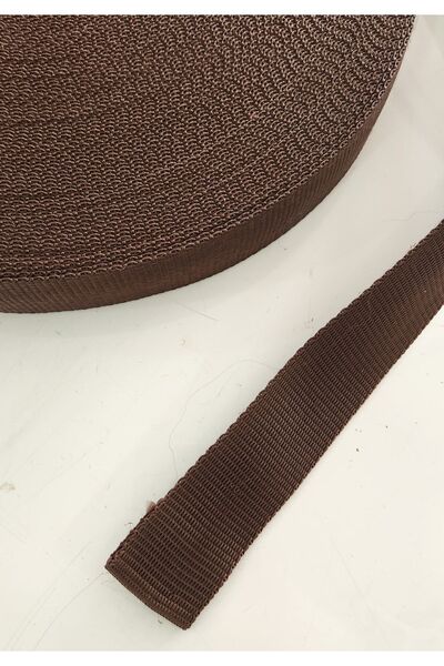 fundahobi Polyester Bag Hanger 4 Cm - Strip Column, Brown, 2 Meters