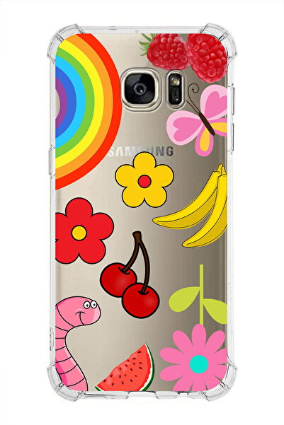 PrintiFy Prinrify Samsung Galaxy S7 Edge Compatible Water Color 5 Printed Tra...