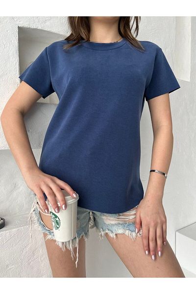İLKCET MODA Oversize Γυναικείο Tshirt - Modal Fabric