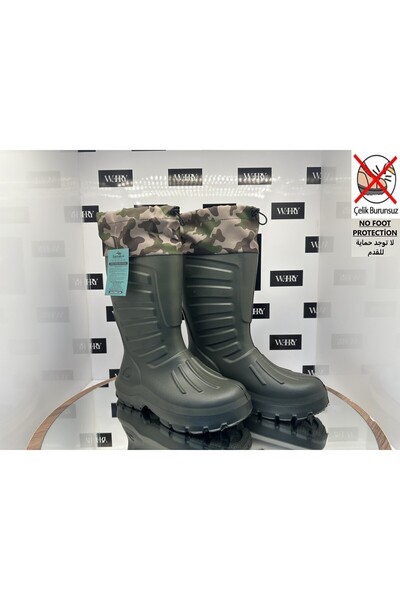 100% Waterproof Courier Boots Long Sleeve Included 37 Cm Toe Unshielded Thermal Socks Eva Boots Endimix