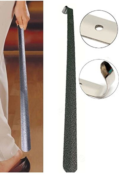 Genel Markalar 60 Cm Dayanıklı Uzun Metal Ayakkabı Çekeceği - Eğilmeden Ayakkabınızı Giyin - Kerata