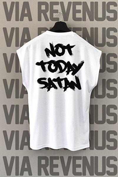 Vordevia Beli sportovi T-shirt - Ne prodajem danas nazad Štampano , bez rukava