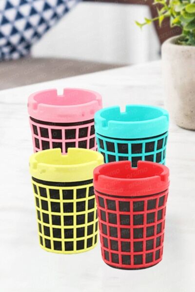 TAMU قطعة واحدة متوافقة مع حامل أكواب منفضة سجائر ملونة عديمة الرائحة