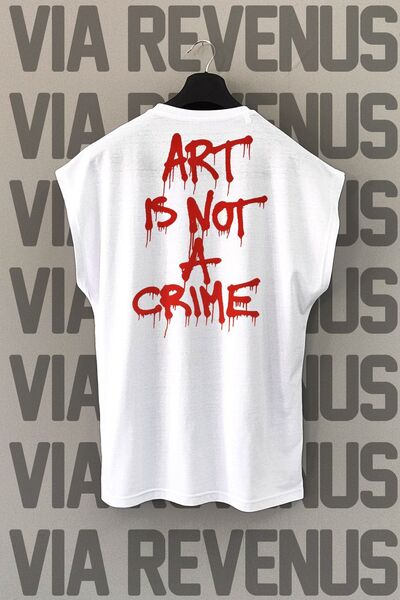 Vordevia Bela umetnička majica "Sportska majica" nije zločin - Leđa Štampano,...