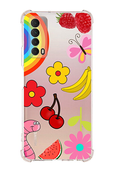 PrintiFy Prinrify Huawei P Smart 2021 Compatible Water Color 5 Printed Transp...