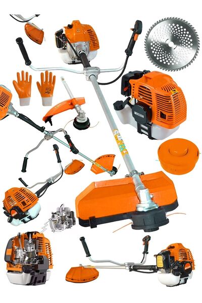 Graizer Alman Trex 6003 Yan Tipi Benzinli Motorlu Ot Çalı Tırpanı Çim Biçme M...