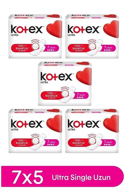 Kotex Hygienic Pad Ultra Extra Long 7 Pack X 5 Pieces