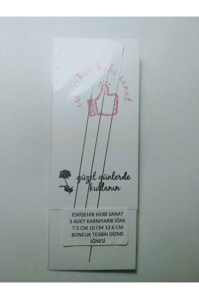 Eskişehir hobi sanat 7,5-12,6 Cm 3 Bucăți Carnıyarık Mărgele Ac de Cusut - Mi...