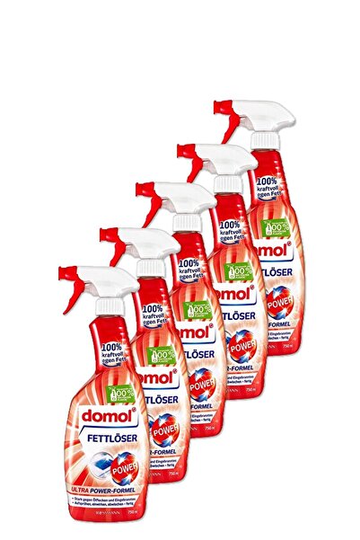 DOMOL Yağ Çözücü Sprey750 ml 5 Adet