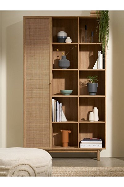 Different Design Pavia Ahşap Kitaplık 10 Raflı 189 Cm Dekoratif Modern Kitaplık